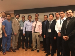 dr anant kumar & team with international faculty (