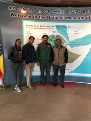 at addis ababa national museum with prof mani, ikr