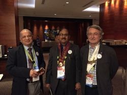 with marti and sunil during dinner at cebu