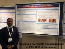 presenting my robotic transplant paper at eau 2019